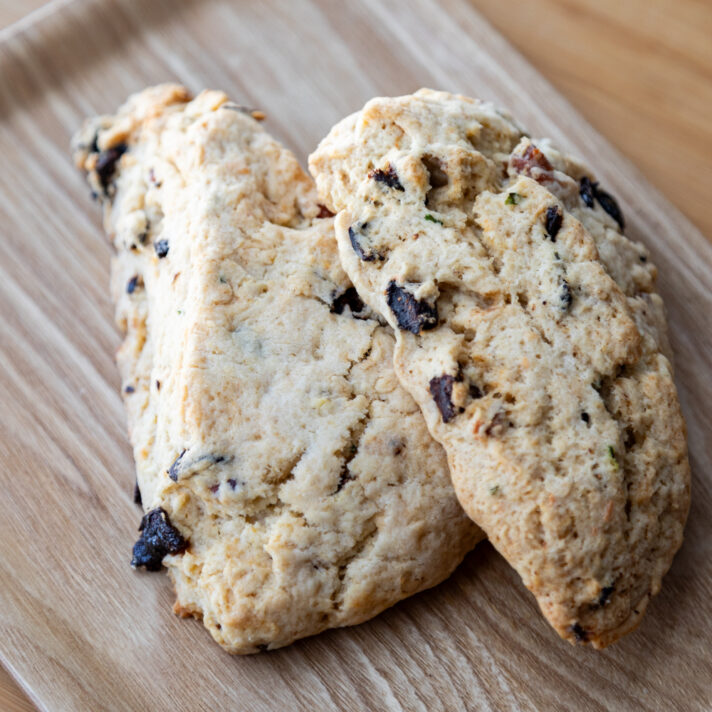 California Fig, Smoked Gouda, Chinese Chive, Bacon Savory Scones