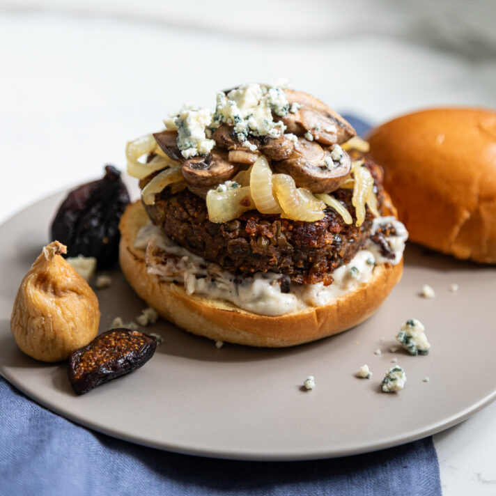 California Fig Lentil Burgers